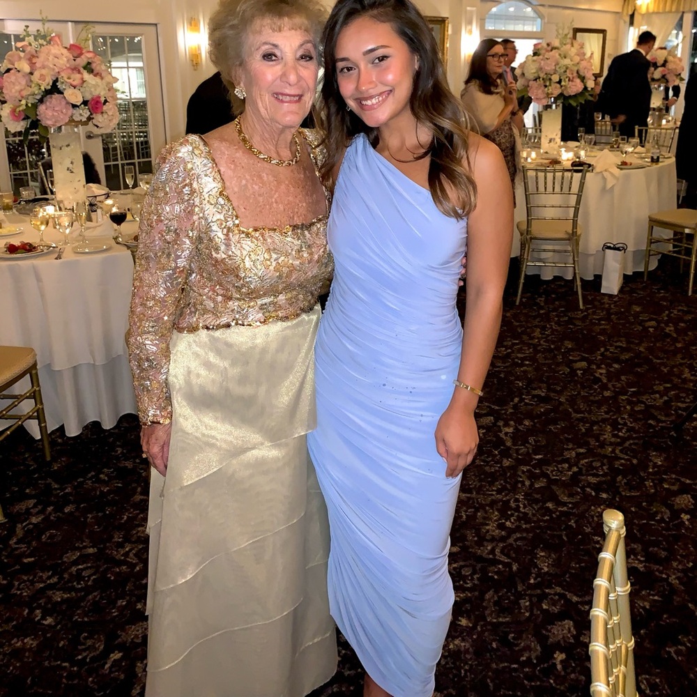 Norma kamali Diana gown in celestial blue - Picture 2 of 4